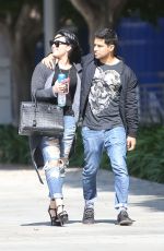 DEMI LOVATO and Wilmer Valderrama Out in West Hollywood 04/14/2016