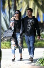 DEMI LOVATO and Wilmer Valderrama Out in West Hollywood 04/14/2016