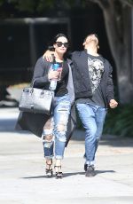 DEMI LOVATO and Wilmer Valderrama Out in West Hollywood 04/14/2016