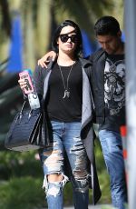 DEMI LOVATO and Wilmer Valderrama Out in West Hollywood 04/14/2016