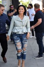 DEMI LOVATO Films Carpool Karaoke with Nick Jonas and James Corden in Los Angeles 04/28/2016