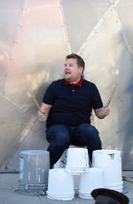 DEMI LOVATO Films Carpool Karaoke with Nick Jonas and James Corden in Los Angeles 04/28/2016