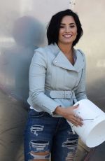 DEMI LOVATO Films Carpool Karaoke with Nick Jonas and James Corden in Los Angeles 04/28/2016