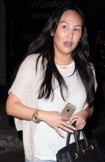 DOROTHY WANG at Madeo Restaurant in Hollywood 04/20/2016