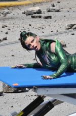 ELIZABETH BANKS at Power Rangers Set in Vancouver 04/26/2016