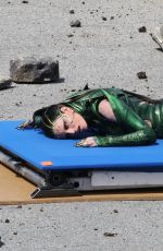 ELIZABETH BANKS at Power Rangers Set in Vancouver 04/26/2016