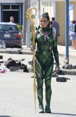 ELIZABETH BANKS on the Set of 