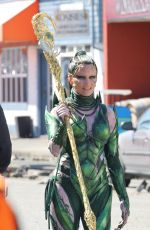 ELIZABETH BANKS on the Set of 