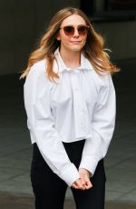 ELIZABETH OLSEN at BBC Radio One in London 04/25/2016