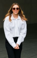 ELIZABETH OLSEN at BBC Radio One in London 04/25/2016