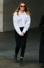 ELIZABETH OLSEN at BBC Radio One in London 04/25/2016