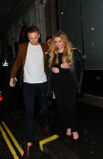 ELLA HENDERSON Leaves Mahiki Nightclub in London 04/02/2016