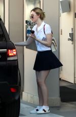 ELLE FANNING at a Dermatologist in Beverly Hills 04/04/2016