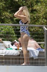 ELLIE GOULDING in Swimsuit at a Pool in Miami 04/29/2016