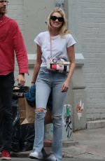 ELSA HOSK Out in New York 04/23/2016