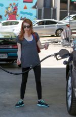 EMMA ROBERTS at a Gas Station in Los Angeles 04/01/2016