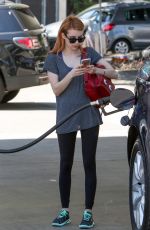 EMMA ROBERTS at a Gas Station in Los Angeles 04/01/2016