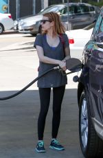 EMMA ROBERTS at a Gas Station in Los Angeles 04/01/2016