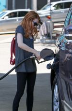 EMMA ROBERTS at a Gas Station in Los Angeles 04/01/2016