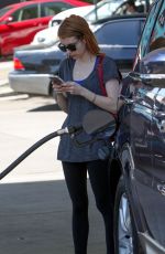 EMMA ROBERTS at a Gas Station in Los Angeles 04/01/2016