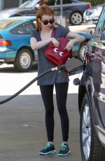 EMMA ROBERTS at a Gas Station in Los Angeles 04/01/2016