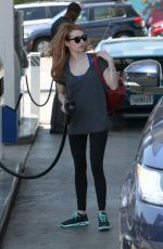 EMMA ROBERTS at a Gas Station in Los Angeles 04/01/2016