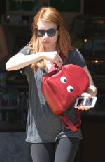 EMMA ROBERTS at a Gas Station in Los Angeles 04/01/2016