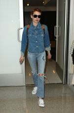 EMMA ROBERTS at Los Angeles International Airport 04/28/2016