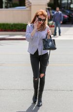EMMA ROBERTS at Sugarfish in Beverly Hills 04/26/2016