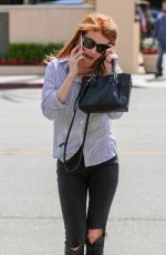 EMMA ROBERTS at Sugarfish in Beverly Hills 04/26/2016