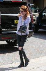 EMMA ROBERTS at Sugarfish in Beverly Hills 04/26/2016