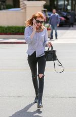 EMMA ROBERTS at Sugarfish in Beverly Hills 04/26/2016