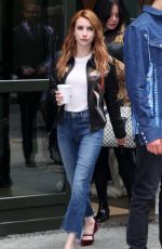 EMMA ROBERTS in Jeans Out in New York 04/28/2016