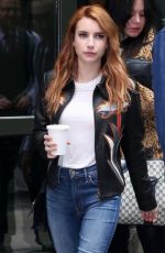 EMMA ROBERTS in Jeans Out in New York 04/28/2016