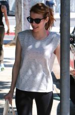 EMMA ROBERTS Leaves a Gym in Los Angeles 04/05/2016