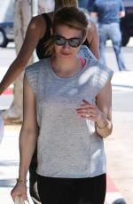 EMMA ROBERTS Leaves a Gym in Los Angeles 04/05/2016