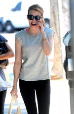 EMMA ROBERTS Leaves a Gym in Los Angeles 04/05/2016
