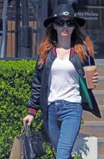 EMMA ROBERTS Leaves Coffee Bean and Tea Leaf in Los Angeles 04/23/2016