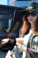 EMMA ROBERTS Leaves Coffee Bean and Tea Leaf in Los Angeles 04/23/2016