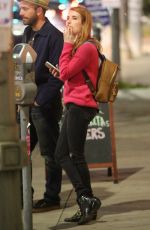 EMMA ROBERTS Night Out in West Hollywood 04/11/2016