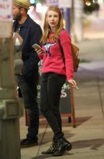 EMMA ROBERTS Night Out in West Hollywood 04/11/2016