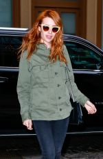 EMMA ROBERTS Out and About in New York 04/29/2016