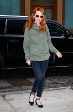 EMMA ROBERTS Out and About in New York 04/29/2016