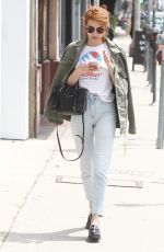 EMMA ROBERTS Out and About in West Hollywood 04/26/2016
