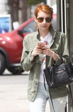 EMMA ROBERTS Out and About in West Hollywood 04/26/2016