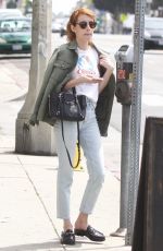 EMMA ROBERTS Out and About in West Hollywood 04/26/2016