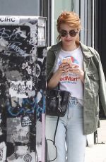 EMMA ROBERTS Out and About in West Hollywood 04/26/2016