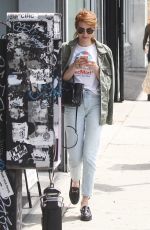 EMMA ROBERTS Out and About in West Hollywood 04/26/2016