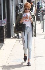 EMMA ROBERTS Out and About in West Hollywood 04/26/2016