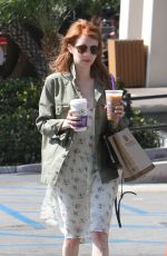 EMMA ROBERTS Out and About in West Hollywood 04/28/2016